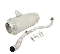 HPZPRPCEW Silenziatore Di Scarico Per Moto Modificato Tubo Di Collegamento Centrale Slip On Per MSX125SF Per GROM125SF MSX125 Per GROM 125(Style E)