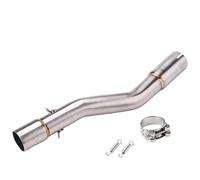 HPZPRPCEW Slip-On Per Silenziatore Di Scarico Moto Per VOGE 300R 300RR Modify Escape Moto Tubo Di Collegamento Centrale In Acciaio Inox Collegamento Da 51 Mm