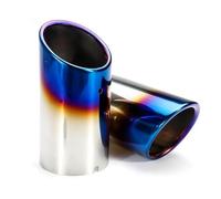 HPZPRPCEW Terminale Di Scarico Per Auto Copertura Marmitta Di Scarico Per VW Per Touran 5T1 Per TIGUAN MK2 Per GOLF MK7 Per POLO 6R Per JETTA MK6 Accessori Auto(Blu)