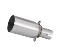 HPZPRPCEW Terminale Di Scarico Per Moto Compatibile Con Adattatore Da 28-45 Mm E Raccordo Centrale Da 51 Mm Accessori Per La Modifica In Acciaio Inossidabile(33mm-51mm)