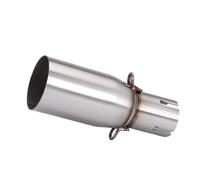 HPZPRPCEW Terminale Di Scarico Per Moto Compatibile Con Adattatore Da 28-45 Mm E Raccordo Centrale Da 51 Mm Accessori Per La Modifica In Acciaio Inossidabile(35mm-51mm)