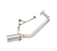 HPZPRPCEW Tubo Di Collegamento Centrale Anteriore Per Scarico Moto Per SYM DRG BT DRG158 DRG 158 Sistema Completo Modificato GP Moto Escape In Acciaio Inox(Argento)