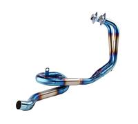 HPZPRPCEW Tubo Di Scarico Centrale Per Moto Collegamento Anteriore Per Y&amaha R25 YZF R3 MT03 MT25 2014-2018 Accessori In Acciaio Inossidabile(Blu)