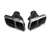 HPZPRPCEW Tubo Di Scarico Per Auto In Acciaio Inossidabile Quadruplo Modificato Con Ugello Di Scarico Quadrato SVR Look Per Range Rover Sport L494(Argento)