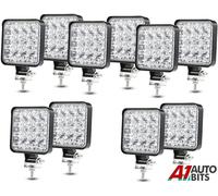 HQ 10 Pezzi 48w 16 LED 12v 24v Quadrato Nebbia Pois Mini Lavoro Luci 4wd WD Atv