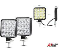 HQ 2 Pezzi 48w 16 LED 12v 24v Quadrato Nebbia Pois Mini Work Luci 4wd Camion Atv