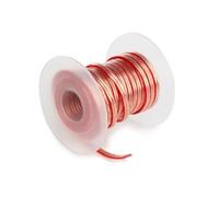 HQ-Power Cavo per altoparlanti 2x1,50 mm², 20 metri, rosso trasparente, bobina, conduttore in rame OFC puro, cablaggio degli altoparlanti hi-fi per home audio o studio, configurazione flessibile,