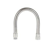 HQ-Power Collo d'oca per microfono, 50 cm, cromato, adatto per microfoni a collo d'oca