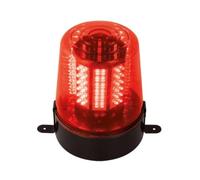 HQ-Power Faro con 108 LED, migliora la sicurezza e la visibilità, velocità di rotazione regolabile, alimentatore/caricatore incluso, a risparmio energetico, 14 V CC, rosso