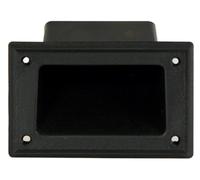 HQ-Power Maniglia per cabinet per altoparlanti, rettangolare, plastica, 137 x 87 mm, nera