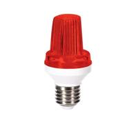 HQ-Power Mini Lampada Flash LED con Attacco E27, LED SMD2835 (3014), Potenza 3W, Genera 40 Lampeggi/Minuto, Angolo Fascio 360°, Impermeabile IP56, 230 V~ 50 Hz, Rosso