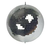 HQ-Power Palla a specchi 50 cm, mirror ball con specchi in vetro, illuminazione per feste con potenti effetti luce per pista da ballo, club e decorazione