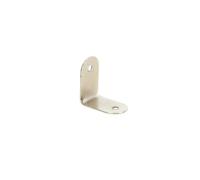 HQ-Power Staffa angolare, a forma di L, 19 x 32 mm x 90°, per cabinet per altoparlanti, 10 pezzi, metallo bianco