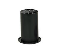 HQ-Power Tubo bass reflex, per cassa altoparlante, con griglia protettiva, Ø 70 x 115 mm, plastica, nero