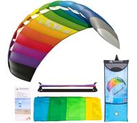 HQ Symphony Beach III 2.2 Sport Aquilone Materasso Unisex-Youth, Arcobaleno, 220 x 73 cm