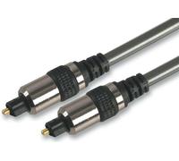 HQ Toslink Cavo Audio Ottico Con Cromo Placcato Teste, 1.5M Nero Per PRO SIGNAL