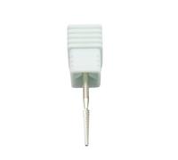 HQABCUTR 1 pz. Punta for trapano for unghie in acciaio al tungsteno a 2 vie, argento, for unghie - sinistra e destra