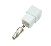 HQABCUTR 1 pz. Punta for trapano for unghie in acciaio al tungsteno a 2 vie, argento, for unghie - sinistra e destra