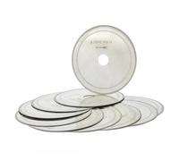 HQABCUTR 10 pezzi da 4 pollici 100 mm lame for seghe diamantate lapidarie bordo sottile 0,4 mm disco da taglio albero 5/8" 1/2" strumenti for pietre preziose gioielli for pietra