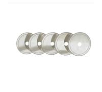 HQABCUTR 5 pezzi da 4" pollici 100mm lame for seghe diamantate lapidarie bordo sottile 0,4mm disco da taglio albero 5/8" 1/2" strumenti for gioielli pietre preziose for pietra