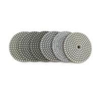 HQABCUTR 6 pezzi/set 100 mm tampone lucidante a secco 4 pollici tamponi in marmo pietra bianca diamante uso for pavimenti in granito