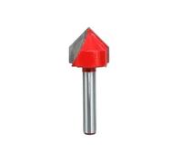 HQABCUTR Fresa for lavorazione del legno con smusso for la formazione dei bordi, gambo da 6,35 mm, tipo V a 90 gradi