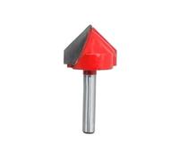 HQABCUTR Fresa for lavorazione del legno con smusso for la formazione dei bordi, gambo da 6,35 mm, tipo V a 90 gradi