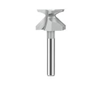 HQABCUTR Fresa for legno R10 con gambo da 1/4" e punta in carburo da 6 mm, con incastro maschio-femmina V