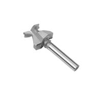 HQABCUTR Fresa for legno R10 con gambo da 1/4" e punta in carburo da 6 mm, con incastro maschio-femmina V