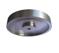 HQABCUTR Mola diamantata da 6 pollici 150 mm x 25 x 12,7 mm, grana 80/180/240/600/800/1000, diametro della smerigliatrice a forma piatta for lucidatura di metalli e pietre