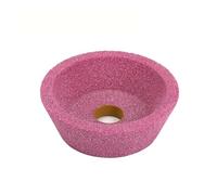 HQABCUTR Mole abrasive ceramiche 150x50x32mm Mola a tazza rossa Tipo tazza in corindone Grana 46