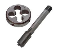 HQABCUTR Set di maschi for filettatura a macchina, metrici e filiere con filettatura rotonda M12 x 1,25 mm e kit