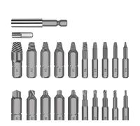 HQABCUTR Set di punte for trapano estrattore di viti da 22 pezzi, kit di rimozione