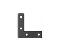 HQABCUTR Staffe fisse con codice angolare nero a forma di L da 15 pezzi Elementi di fissaggio for riparazione mobili adatti for accessori hardware for mobili da tavolo e sedie