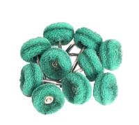 HQABCUTR Testa di levigatura in feltro di lana da 1 pollice, ruota abrasiva for lucidatura, gambo da 2,35/3 mm, spazzola for lucidatura in filo di cotone