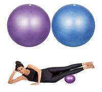 HQdeal 2 pcs Palla per lo Yoga 23 cm Palla Pilates Palla Pilates Piccola per Ginnastica Ritmica, Blu e Viola