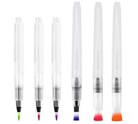 HQdeal Pennello Acquerello 6 Set di Pennelli per Acquerello, Acquerelli Pennelli Acqua Brush Pennello con Serbatoio,Pennelli Assortiti Acqua Pennello Penne per Colori ad Acquerello
