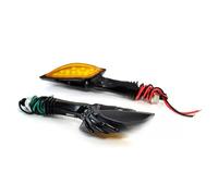 HQEJKCIOF Motocicletta Indicatori Direzione 1Pair Universale 12V Cranio Scheletro Mano LED Indicatori di direzione Per R6 R3 Fz6 Fz1 Xj6 Per Vi&rago 1100 Moto