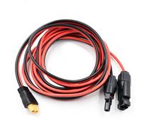 HQFIXDO Cavo di prolunga da pannello solare a XT60, 3 m, per Ecoflow Anker SOLIX BLUETTI, connettore solare da 12 AWG da M-C-4 a XT60, adattatore connettore per pannello solare per generatore