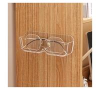 HQGFUYDGW Vetrina Porta Occhiali, Contenitore for Occhiali da Sole, Contenitore for Occhiali da Sole Perforato, Montaggio a Parete, Porta Occhiali, riordino della casa(Transparent)