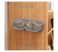 HQGFUYDGW Vetrina Porta Occhiali, Contenitore for Occhiali da Sole, Contenitore for Occhiali da Sole Perforato, Montaggio a Parete, Porta Occhiali, riordino della casa(Gray-3PCS)