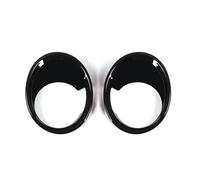 HQGQCEZEK 2 Pezzi ABS in Fibra di Carbonio 2 Pezzi Car Styling Cornice Fendinebbia Anteriore Anello di Copertura della Lampada per B&MW X1 2016-2019(Black)