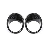 HQGQCEZEK 2 Pezzi ABS in Fibra di Carbonio for Auto Cornice for Fendinebbia Anteriore Anello di Copertura per B&MW X1 F48 2016-2019 Accessori Esterni per Auto(Fibra di Carbonio)