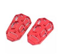 HQGQCEZEK Accessori Moto Universale Ingrandire I Pedali Antiscivolo per Benelli Cub 500 Huang Xun 600 502C Poggiapiedi Moto(Front Red)