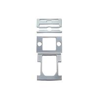 HQGQCEZEK Per L&and R&over Per Discovery 4 LR4 2010-2016 Center Console Cambio Telaio Copertura Trim Adesivo Interni Auto(Argento)
