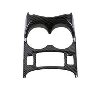HQGQCEZEK Per N&issan Per Qashqai J11 2014-2020 Center Console Scatola Cambio Pannello Supporto Tazza Acqua Telaio Copertura Trim Adesivo Adesivo Interni Auto(B Carbon texture)