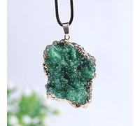 HQHYGM 1PC Collana con Ciondolo in Naturale Collana con Ciondolo a grappolo in Grezzo Pietre Campione Regali per la casa, Campione Minerale in Pietra di Prugna (Colore : Deep Blue)