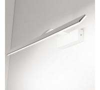 HQHYGM Bathroom Mirror Wall Light Vanity Wall Lamp Indoor Wall Waterproof Wall Long Strip Aluminium Acrylic for Makeup Bedroom Living Room (White-White Light 122cm)