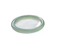 HQHYGM Bracciale in agata con striscia rotonda e grasso, luce di ghiaccio, acqua limpida, bracciale Feng Shui, Amuleto, striscia sottile, olio leggero, calcedonio verde, gelatina azzurra, temperamento