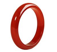 HQHYGM Bracciale in Agata di calcedonio con Semi di Ghiaccio Naturale Autentico Bracciale in calcedonio Bianco Rosso Bracciale per Signora e buona Fortuna Guarigione di Cristallo di Quarzo